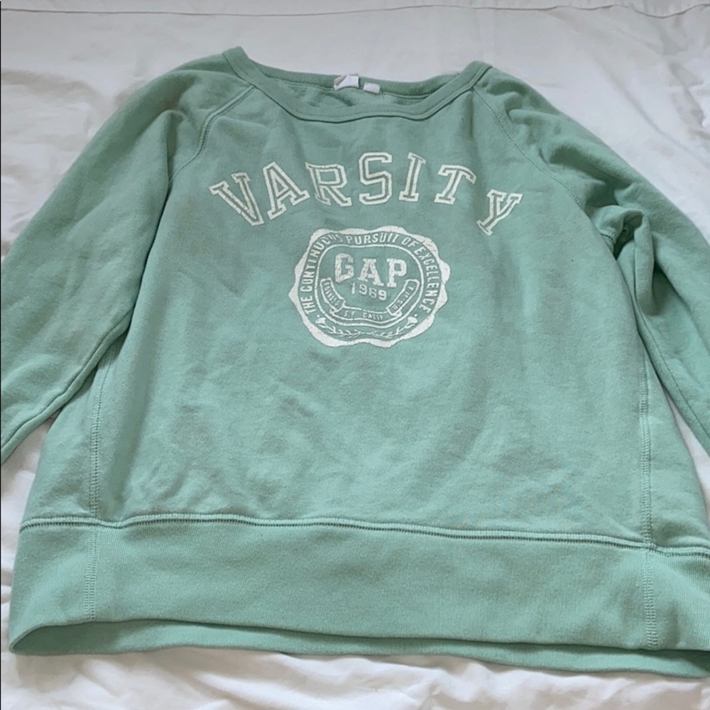 Blue long sleeve sweater
